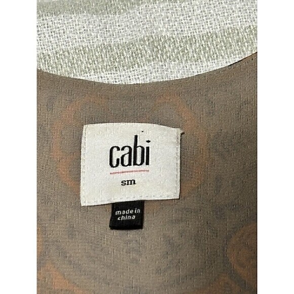 Cabi Tan Brown Orange Green Mandala Tank Top Flowy Size Small adjustable straps - Picture 7 of 12